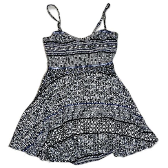 Unbranded Dresses & Skirts - Aeropostale Lightweight Blue and Black Patterned Women's Mini Dress Size Small